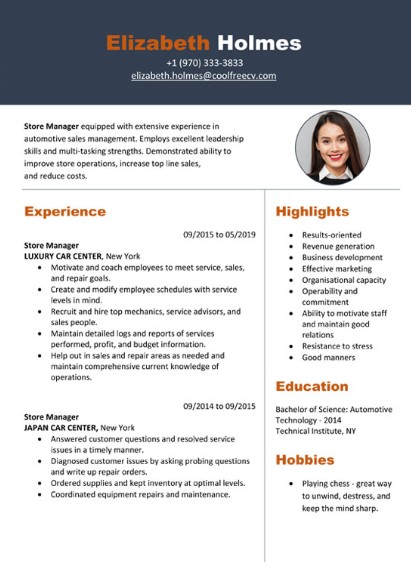CV Samples
